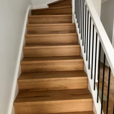Vinyl used on stairs with LVT Stair Nosing